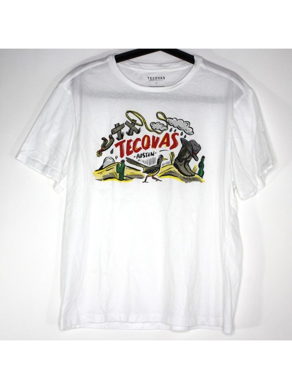 Tecovas Mens Large Boxy Austin TX Cowboy Rodeo Western T-Shirt O1003
